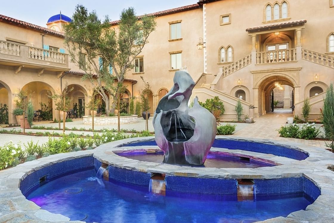 The resorts center courtyard fountain, Piazza magica