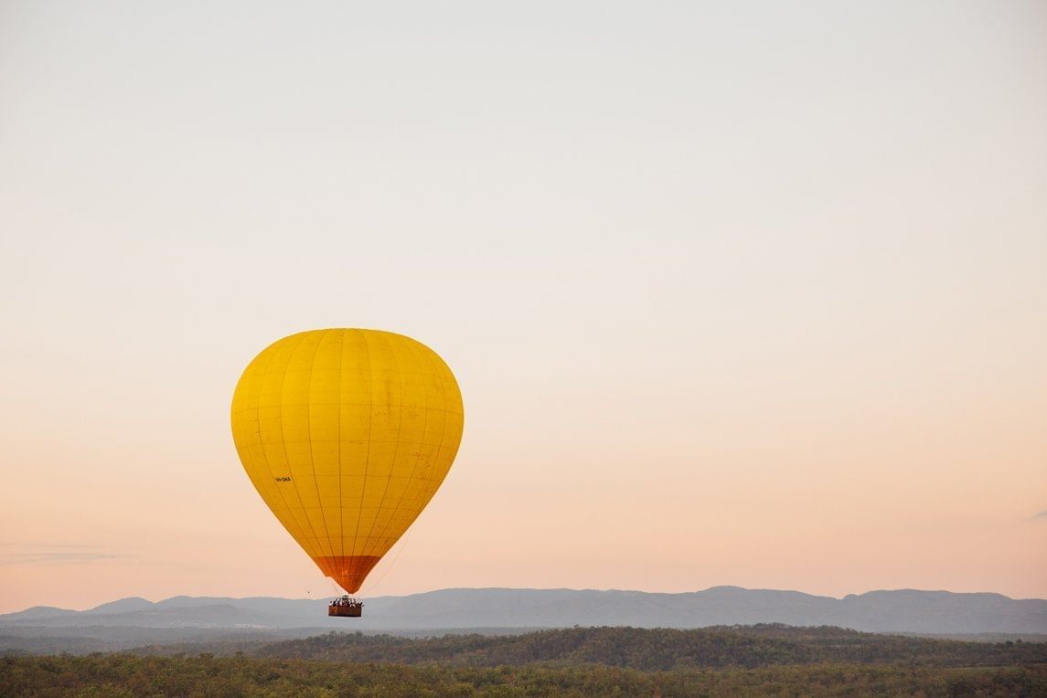 Hot air balloon at Pullman Palm Cove Sea Temple Resort & Spa