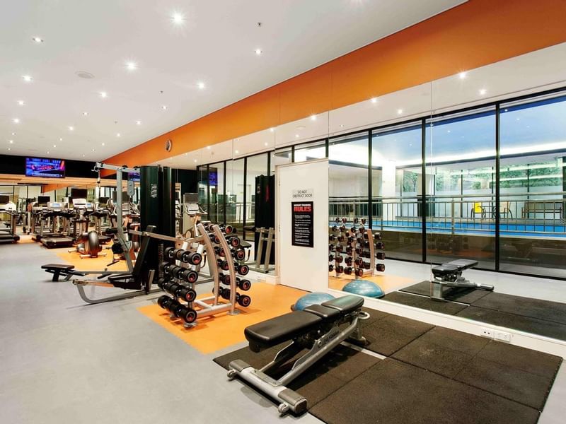 Fully equipped Fitness Lounge at Pullman Albert Park