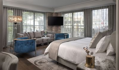 room suite with bed and couch
