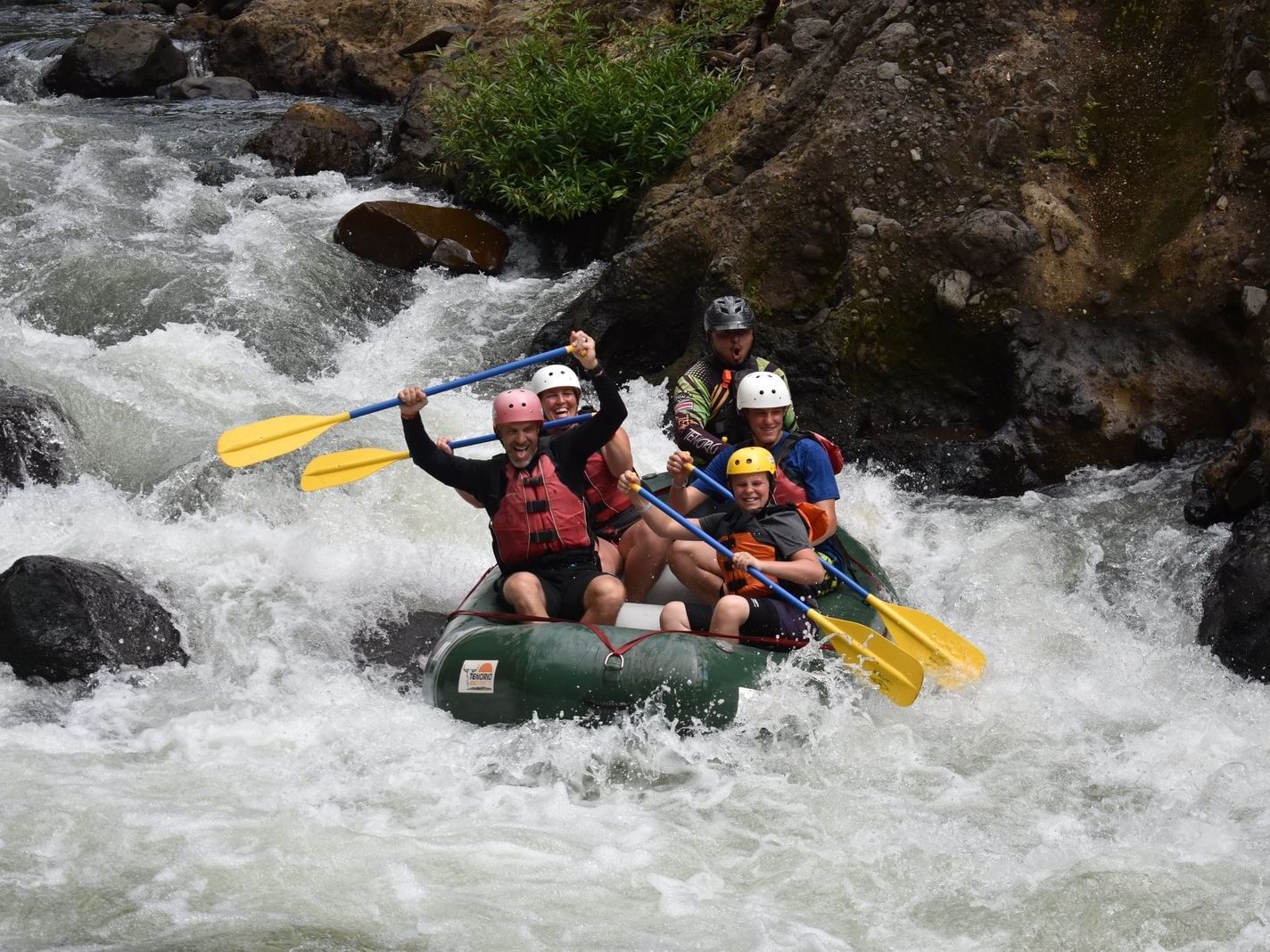 Rafting en el agua