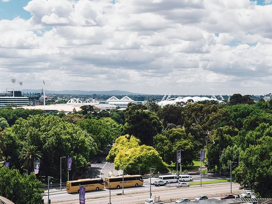 View from 1 Bedroom Deluxe Apartment at Quay West Suites Melbourne