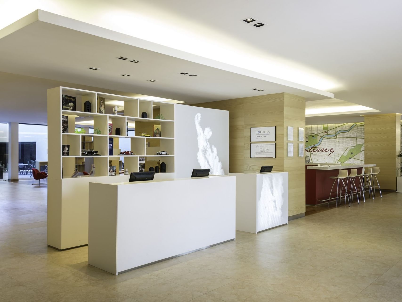 Hotel Front desk in the lobby area at Fiesta Inn Hotels