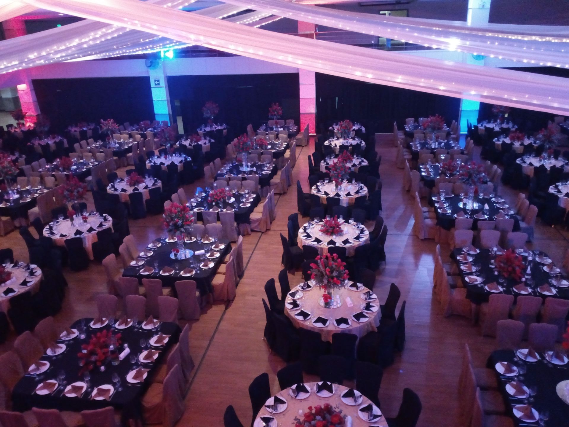 Banquet set-up in Expo Center at Tikal Futura Hotel