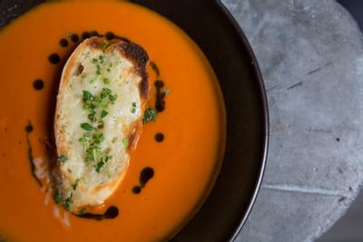 fancy dinner dish