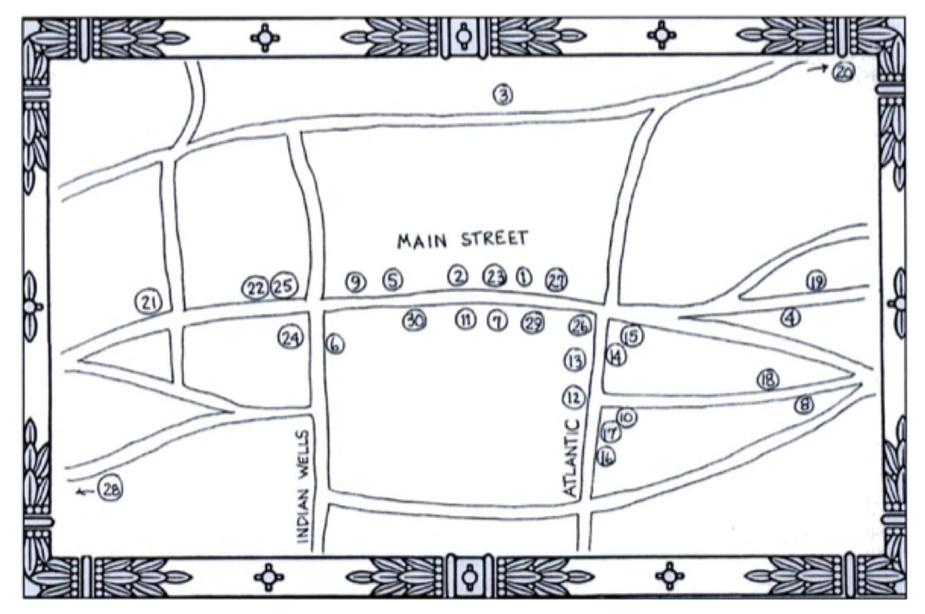 Map of Historic Amagansett, The Roundtree, Amagansett, Hotel in Hamptons