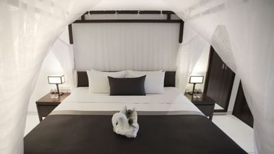 A canopy bed in the Family Room at Amara Sanctuary Resort