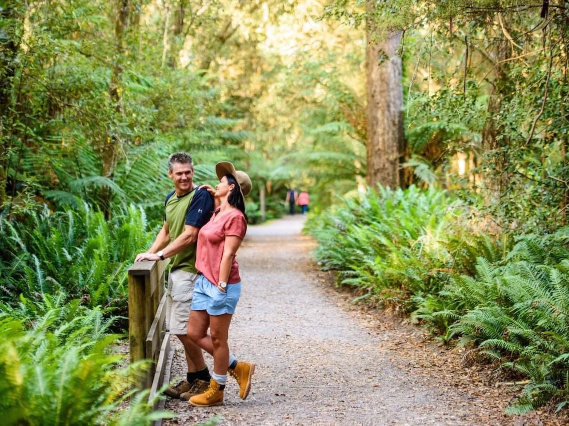 Couple Working at Huon Pine near Strahan Village