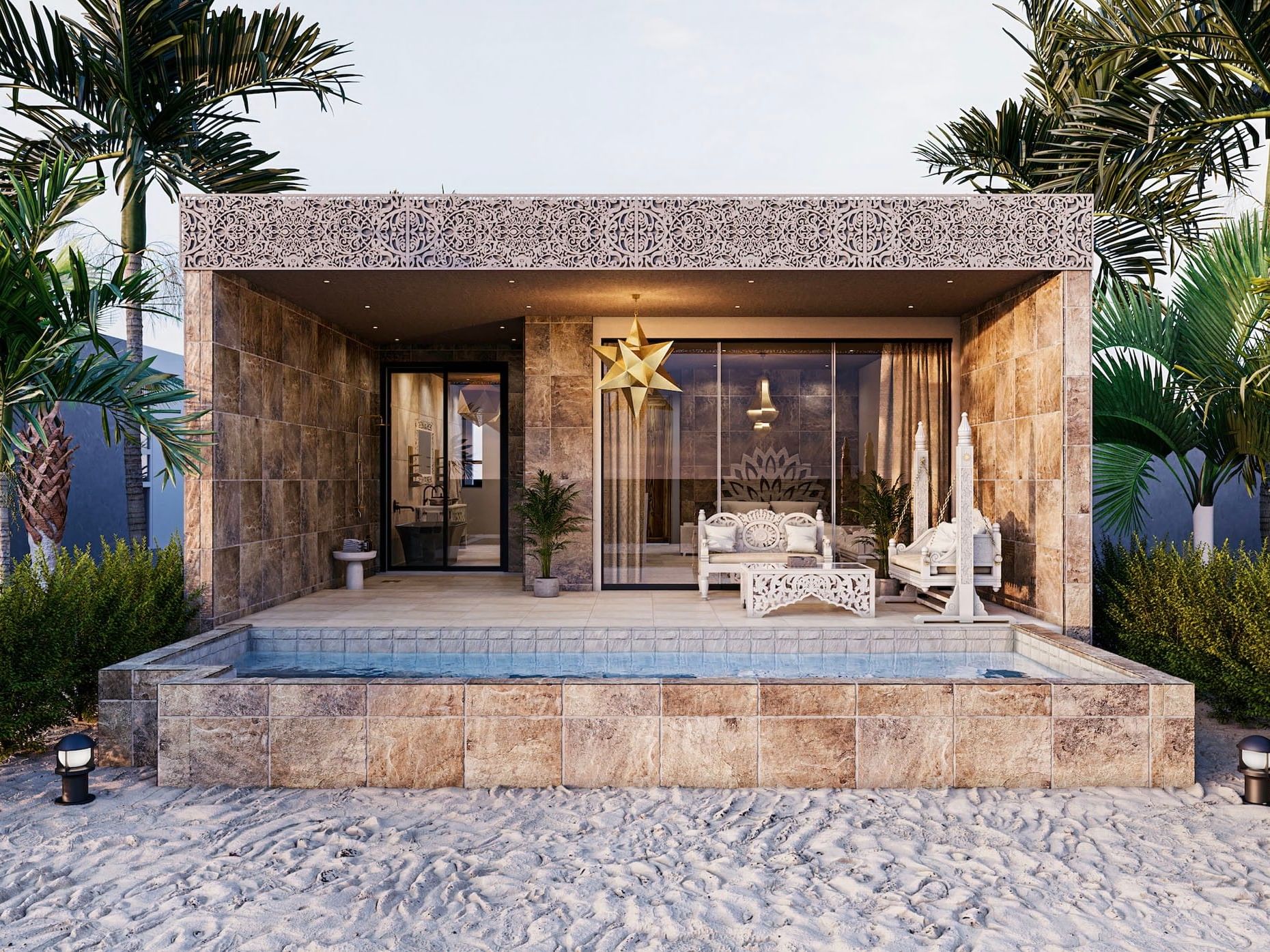 Private Beach Pool Villa at Shah Palace Zanzibar