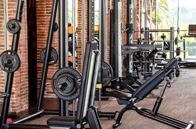 Weight Lifting Equipment at Fitness & Tennis Center