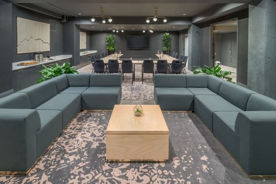 Hi-Lo hotel conference room with mixed seating