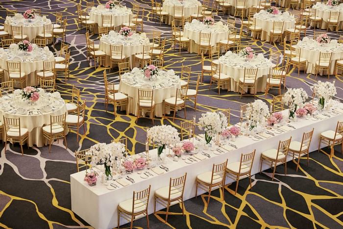 Wedding dinner at Grand Lagoon Ballroom
