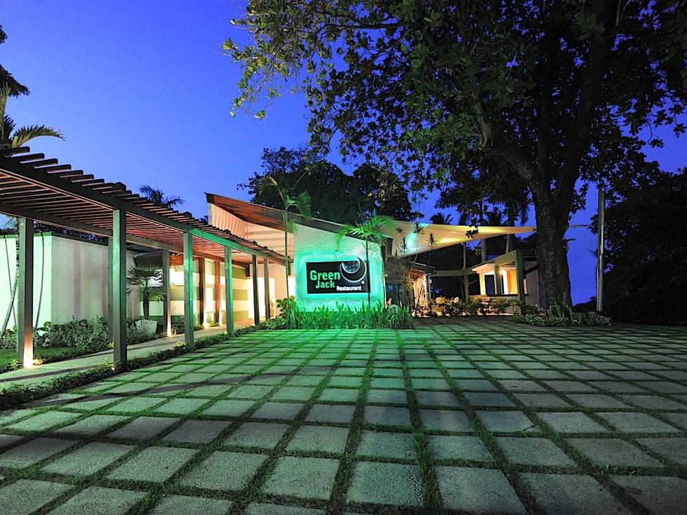 Exterior view of Green Jack restaurant, Blue JackTar Hotel