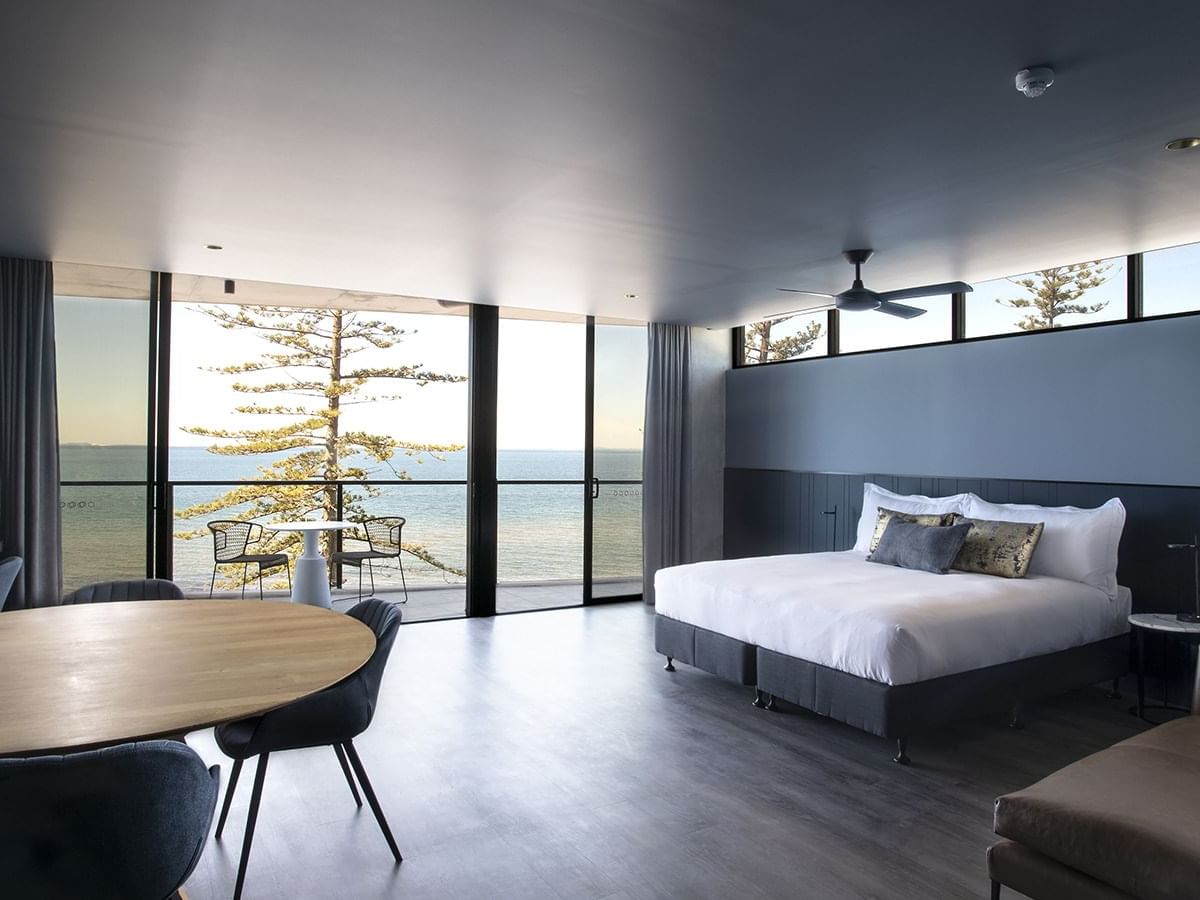 Ocean view of Junior suite at the Sebel Brisbane Margate Beach