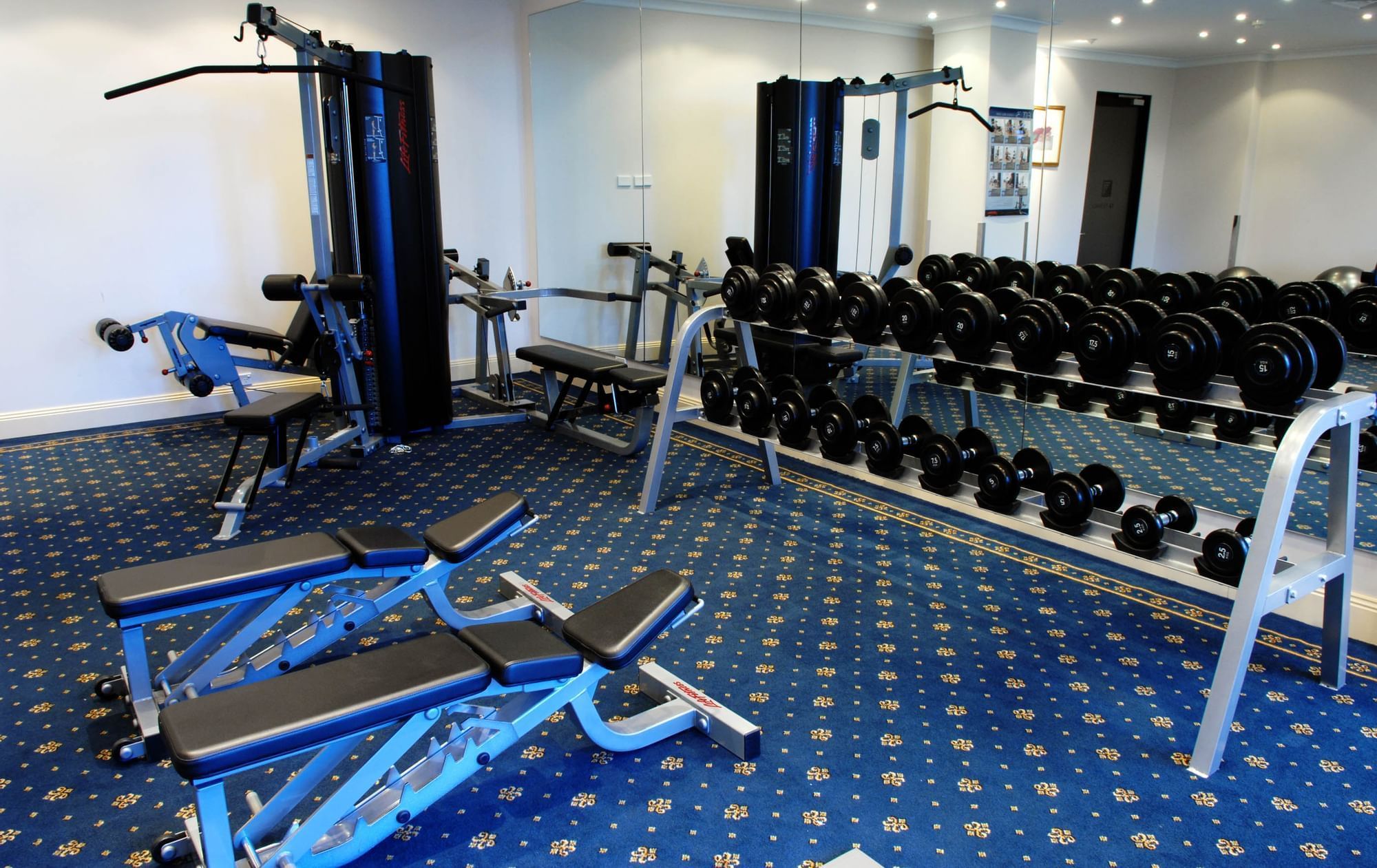 The fully equipped gymnasium at Mercure Penrith Hotel
