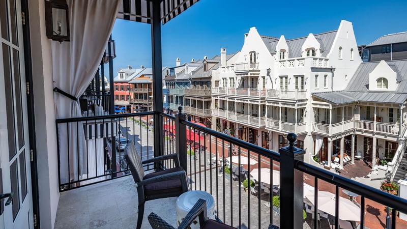 Town View Suite Balcony at The Pearl Hotel