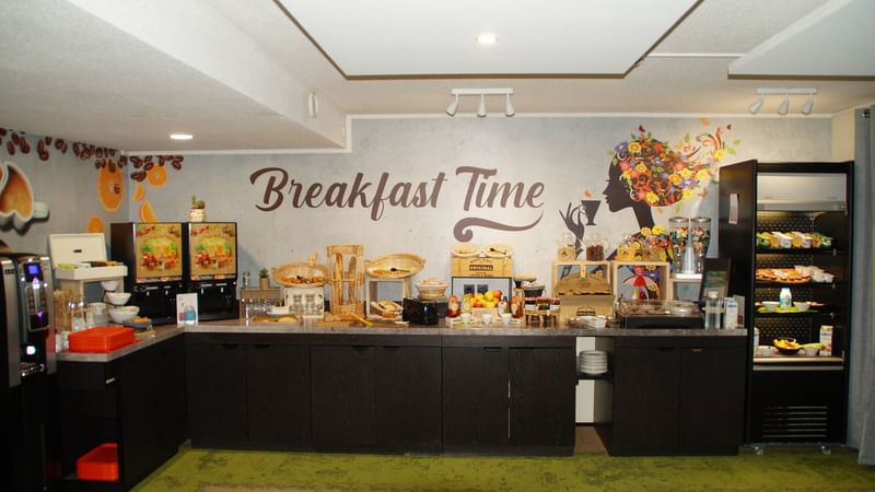 Breakfast buffet at The Originals Hotels