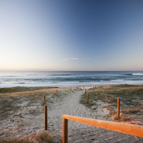  Wooden staircase leading to beach near Pullman Magenta Shores