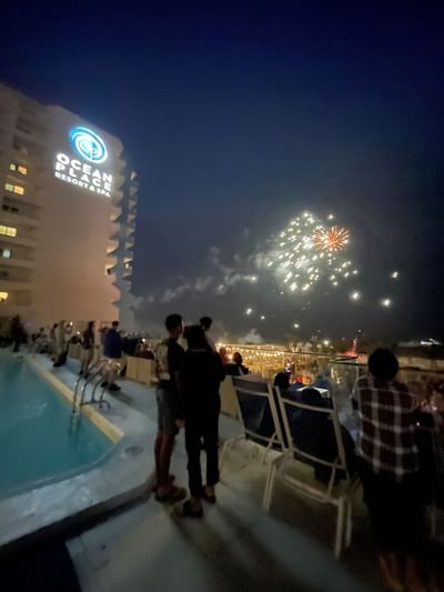 Wathcing the fireworks