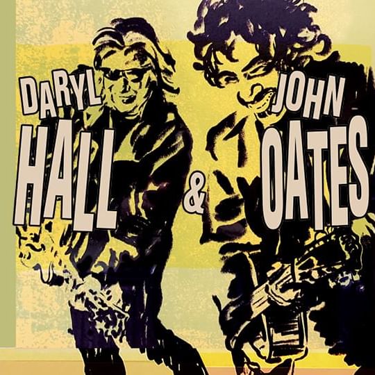 A sketch of Daryl Hall and John Oates on paper