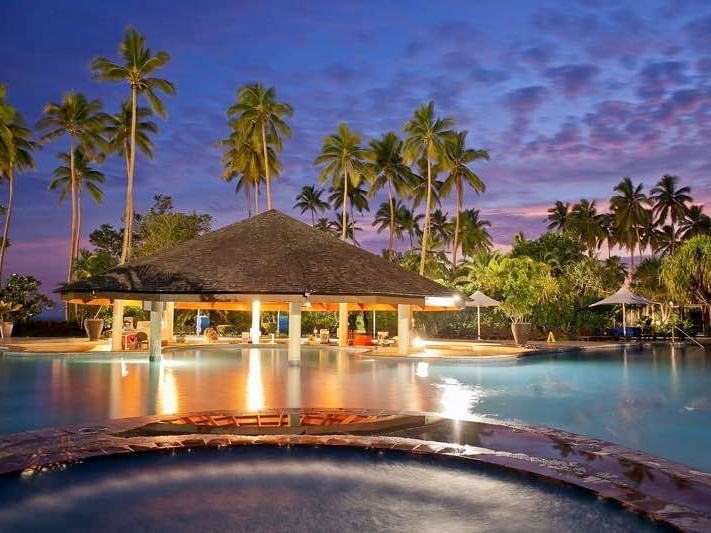 Exterior of the Naviti-Pool Bar by the pool at The Naviti Resort - Fiji