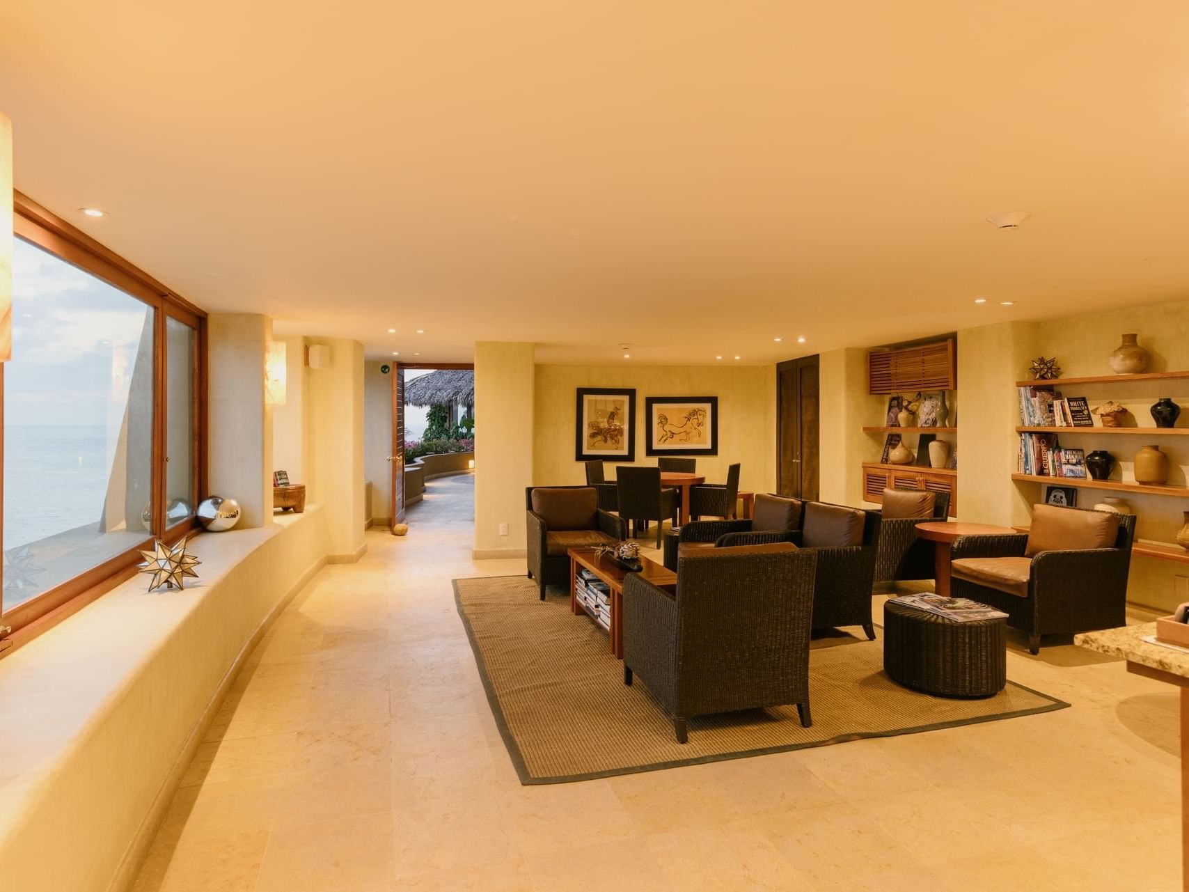 Library & sitting area in Business Center at Cala de Mar Resort