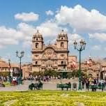 Front view of Main Square in Cusco, Peru near DOT Hotels