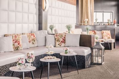 Lounge area in The Penthouse at Hotel Angeleno