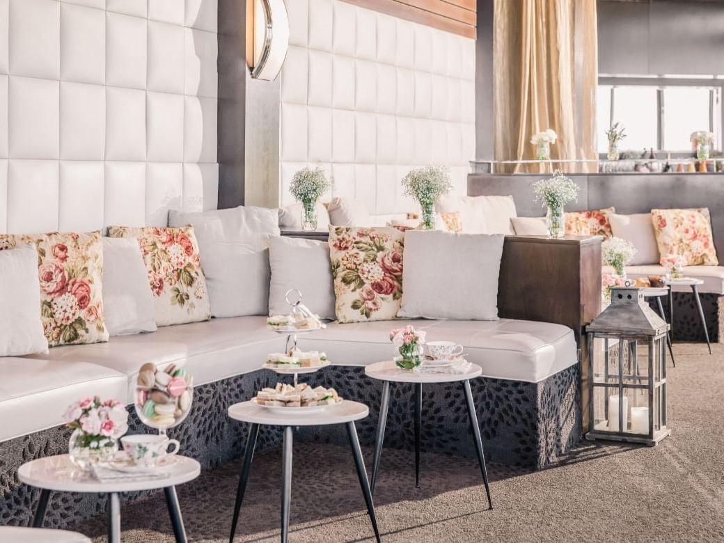 The Penthouse gathering area at the Hotel Angeleno