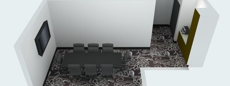 3D Model of Swanston Boardroom at Novotel Melbourne on Collins 