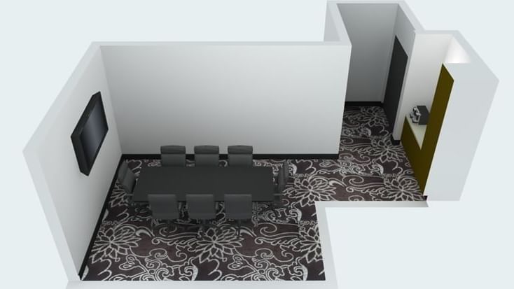 3D Model of Swanston Boardroom at Novotel Melbourne on Collins 