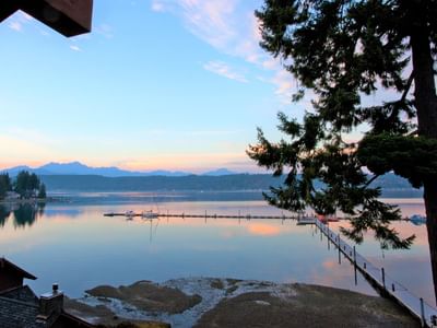 Dock at the waterfront near Alderbrook Resort & Spa