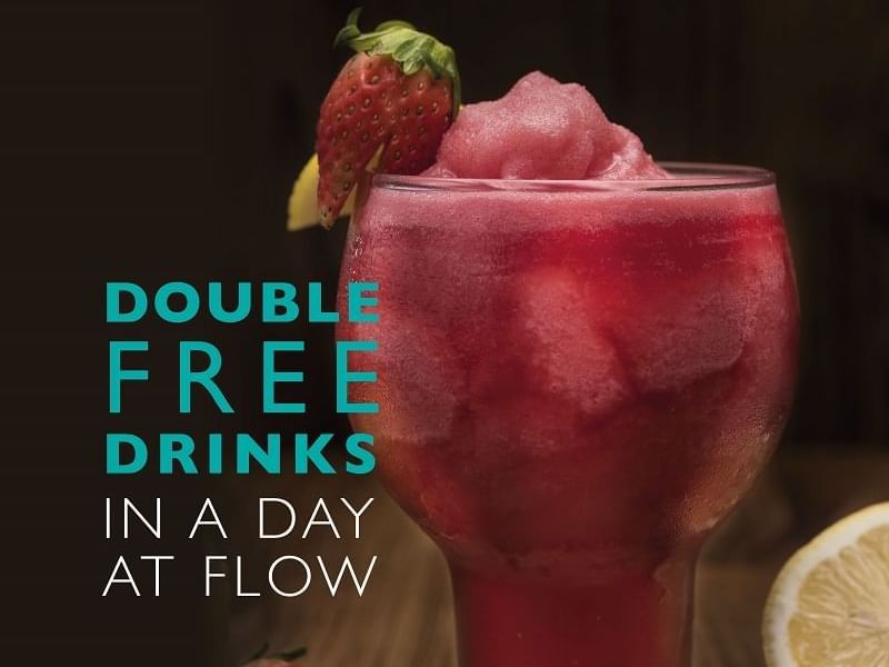 Closeup of strawberry drink served at Chatrium Residence Sathon