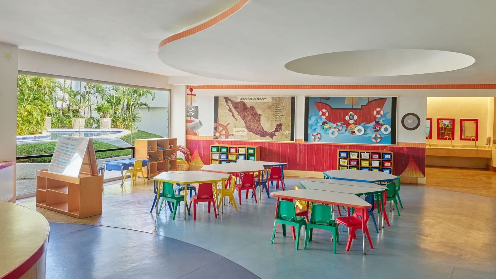 Interior of Kids club area at Fiesta Americana Acapulco Villas