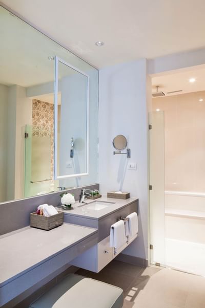 Interior of bathroom of U SATHORN BANGKOK atU Hotels & Resorts