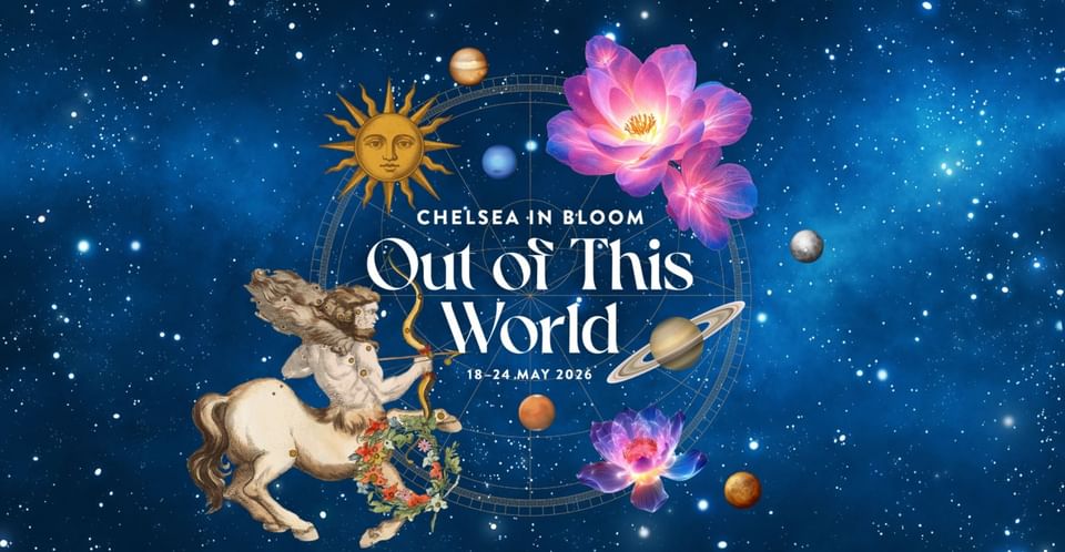 Chelsea in Bloom Out of This World floral art graphic at The Capital Hotel, Apartments and Townhouse