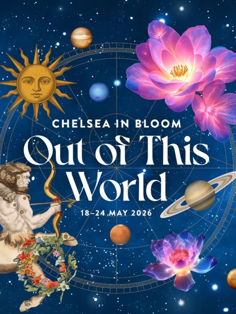 Chelsea in Bloom Out of This World floral art graphic at The Capital Hotel, Apartments and Townhouse