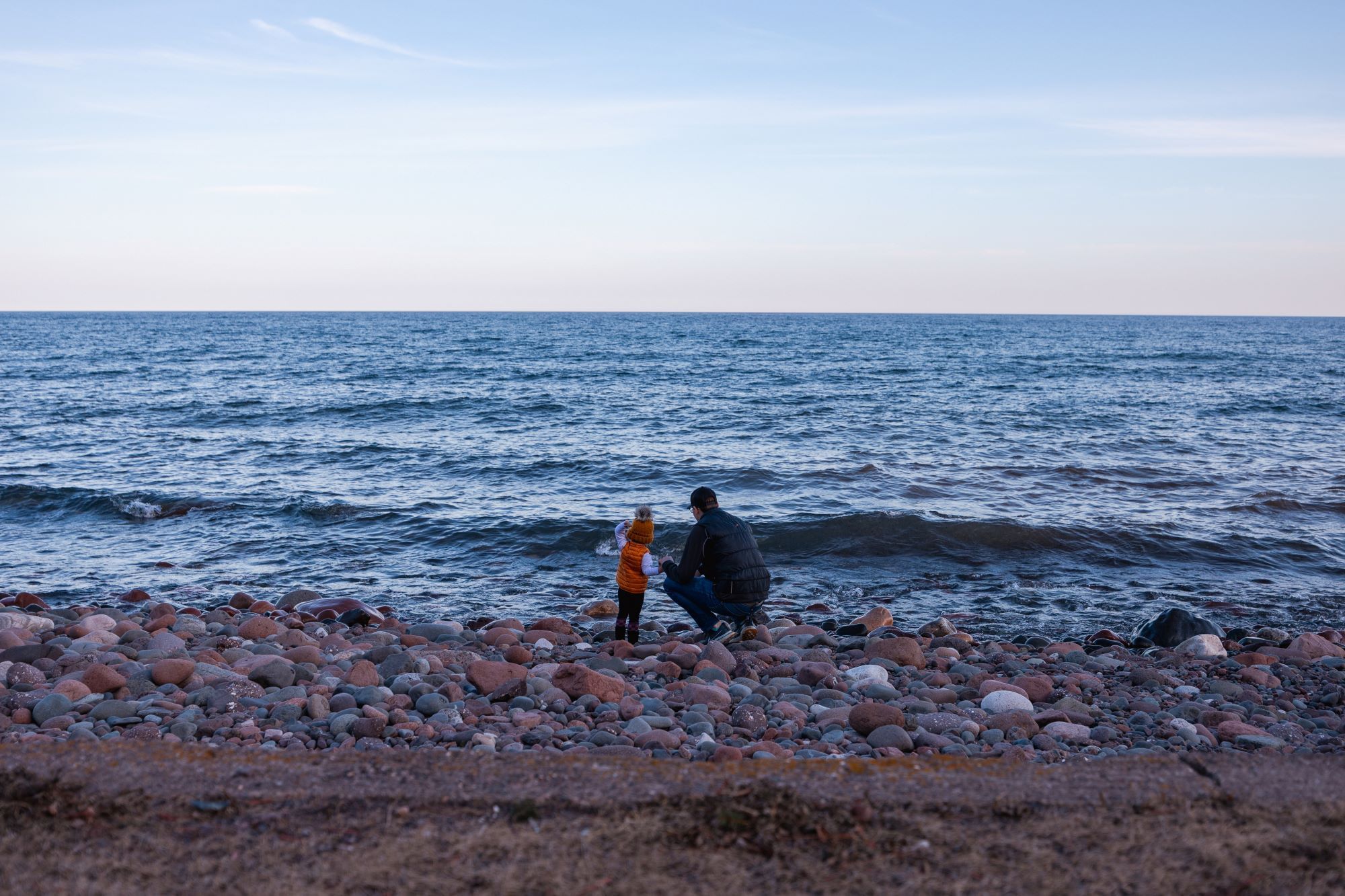 Family on Lake Superior