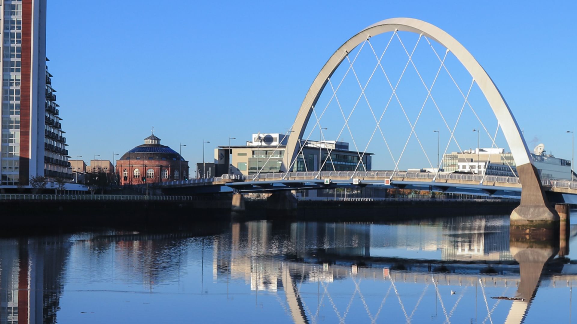 Millennium Bridge near Village Hotels Glasgow