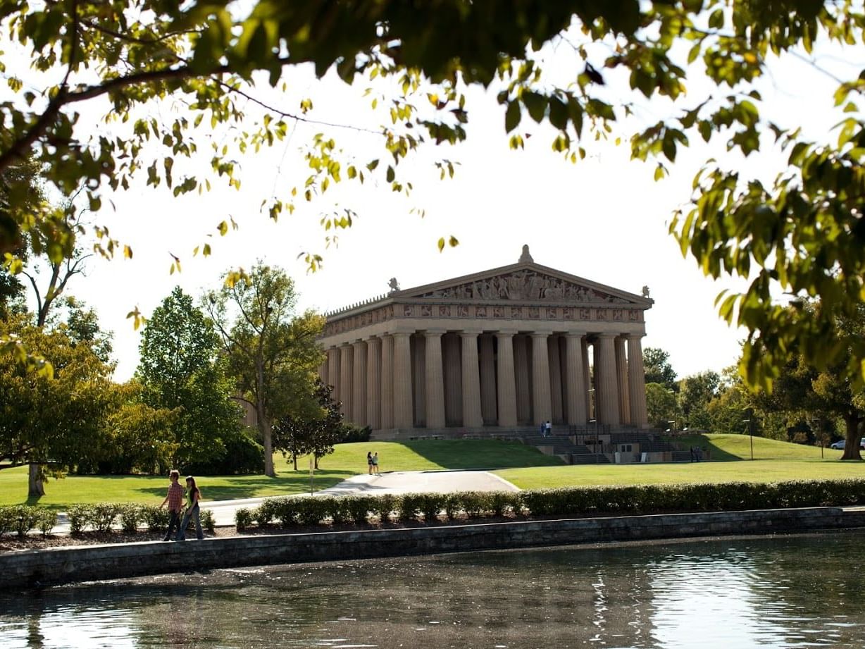 Lake with The Parthenon near Hayes Street Hotel