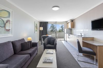 Interior of Two Bedroom Waterview Apartment at Nesuto Hotels