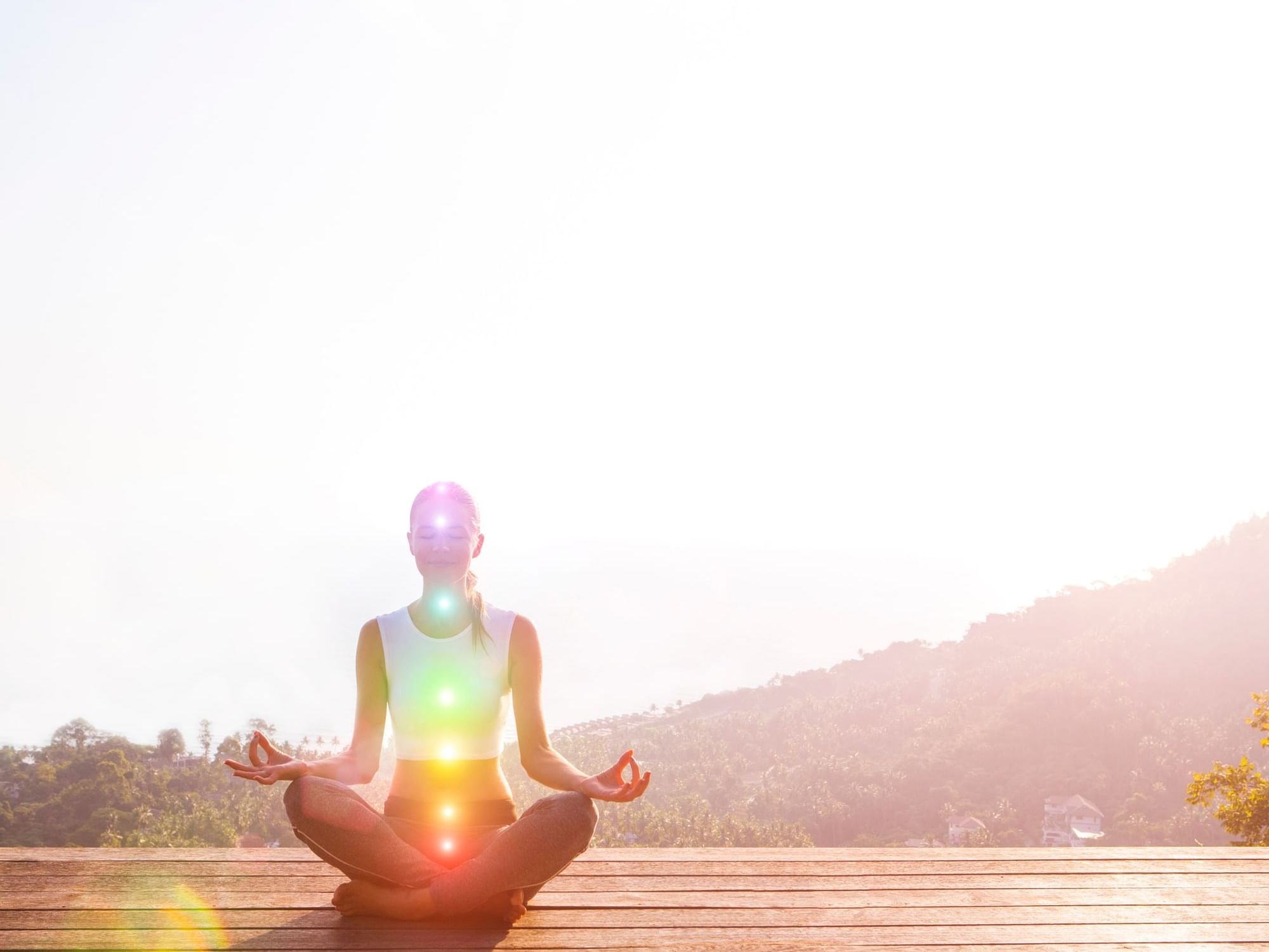 Lady engaged in Healing Chakra Retreat at Honor’s Haven