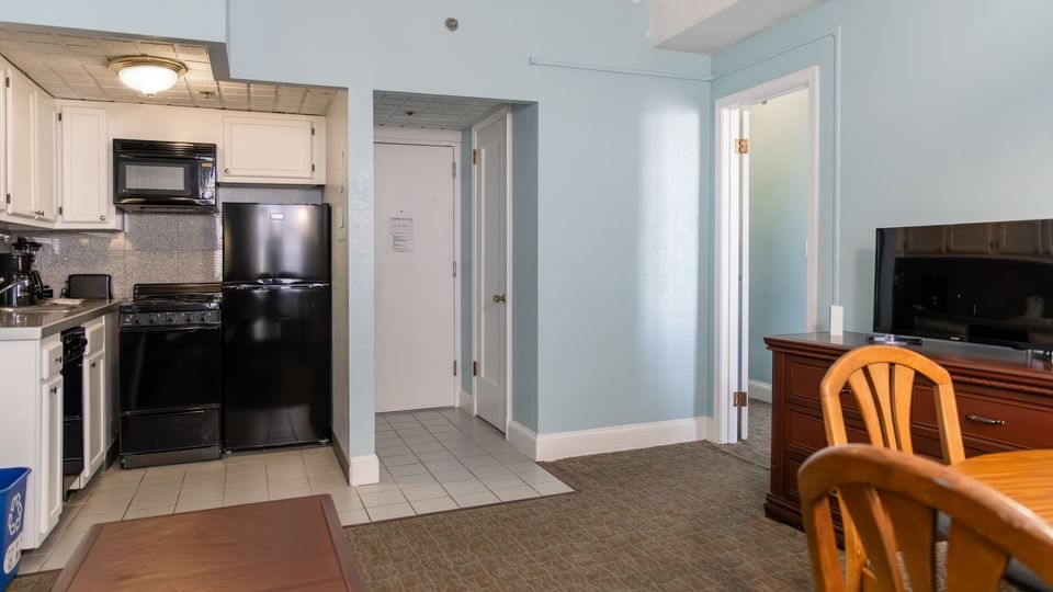 Living Area of One-Bedroom Suite at Brigantine Beach