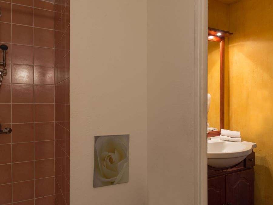 Bathroom in rooms at Hotel Le Village Provencal