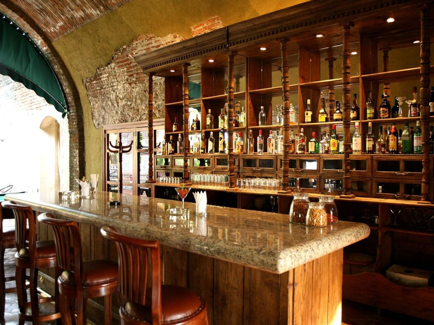 Interior of Bar Los Gavilanes at FA Hacienda San Antonio