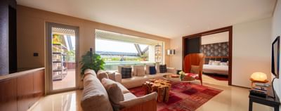 Living area of a room with lounges at Hotel Eclat Beijing