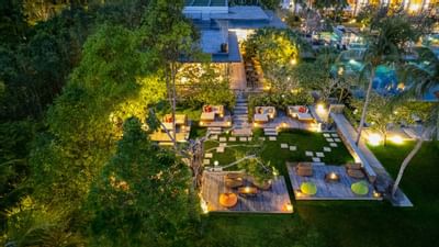 Aerial view of The Deck at The The Danna Langkawi