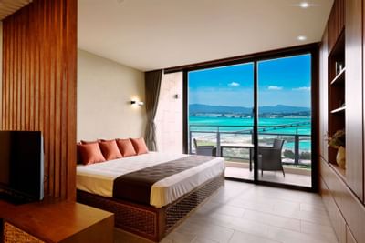 Away Okinawa Kouri Island Resort Bedroom Daybed living