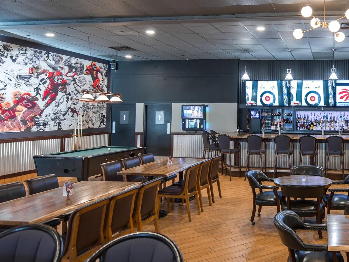 Interior of The Den Pub.