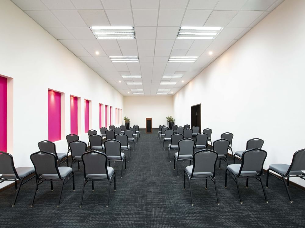 Theater-type event room setup in Asturias at Gamma Hotel